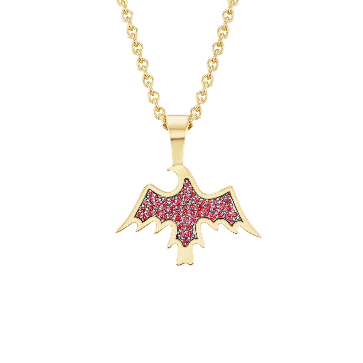 Ruby Eagle Pendant. Nighthorse. Sorrel Sky Gallery artist. Online Art Gallery.