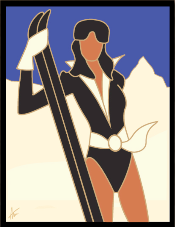 SASS AT THE SNOW-Painting-Alan Walsh-Sorrel Sky Gallery