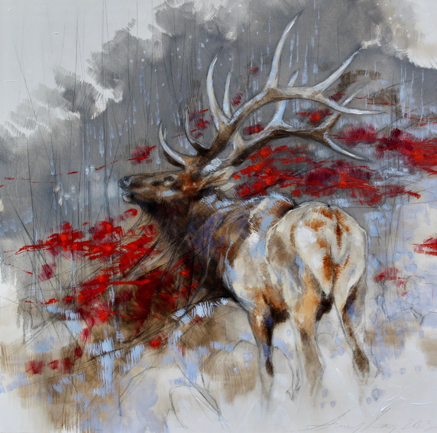 Crimson Love Song-Painting-Amy Lay-Sorrel Sky Gallery
