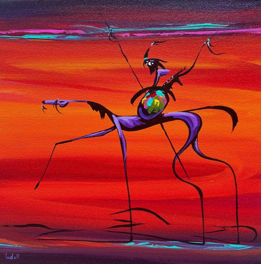 Uncle in Red-Painting-Arlene LaDell, Hayes-Sorrel Sky Gallery