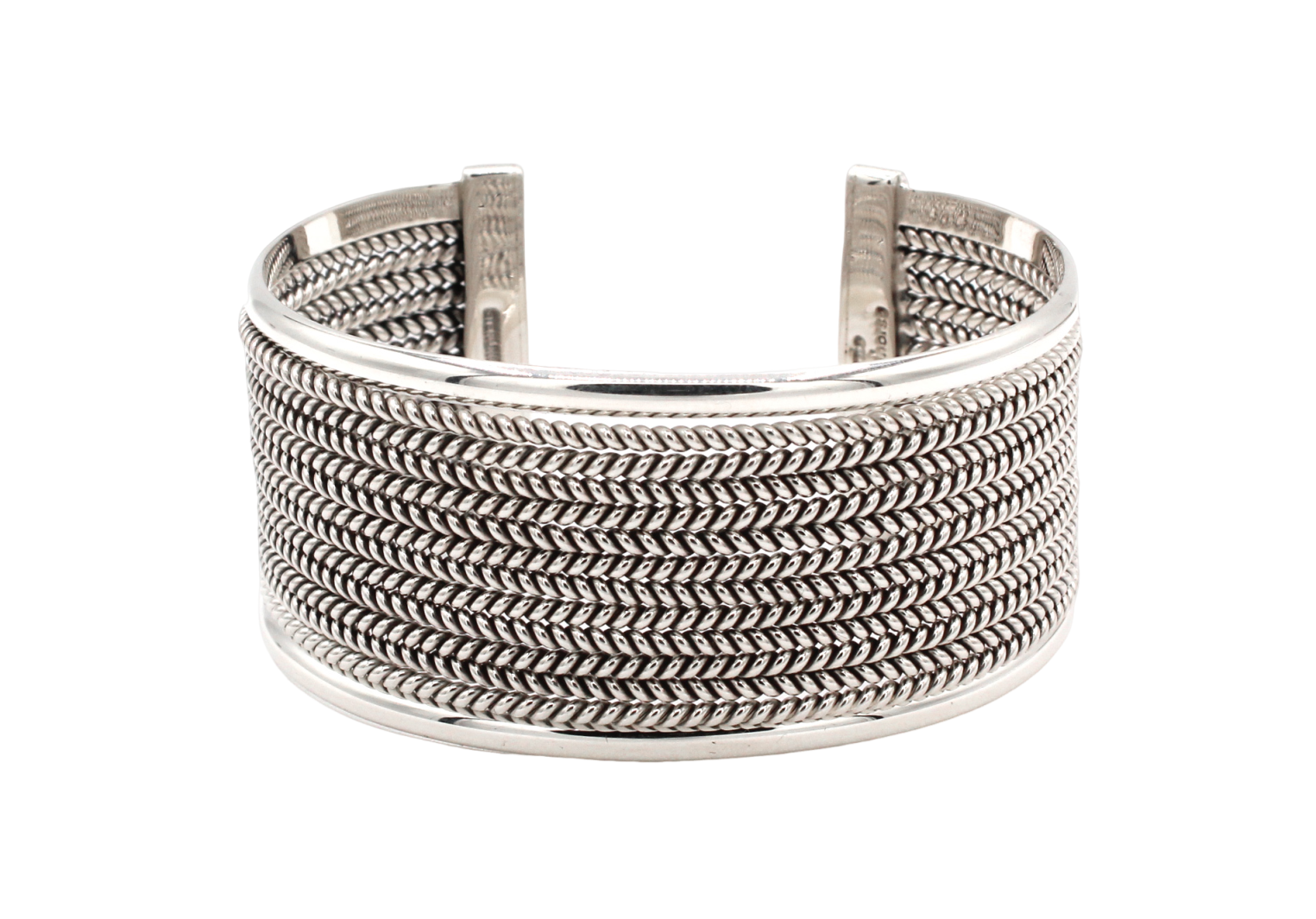 12 Twist Silver Cuff Bracelet-Jewelry-Artie Yellowhorse-Sorrel Sky Gallery