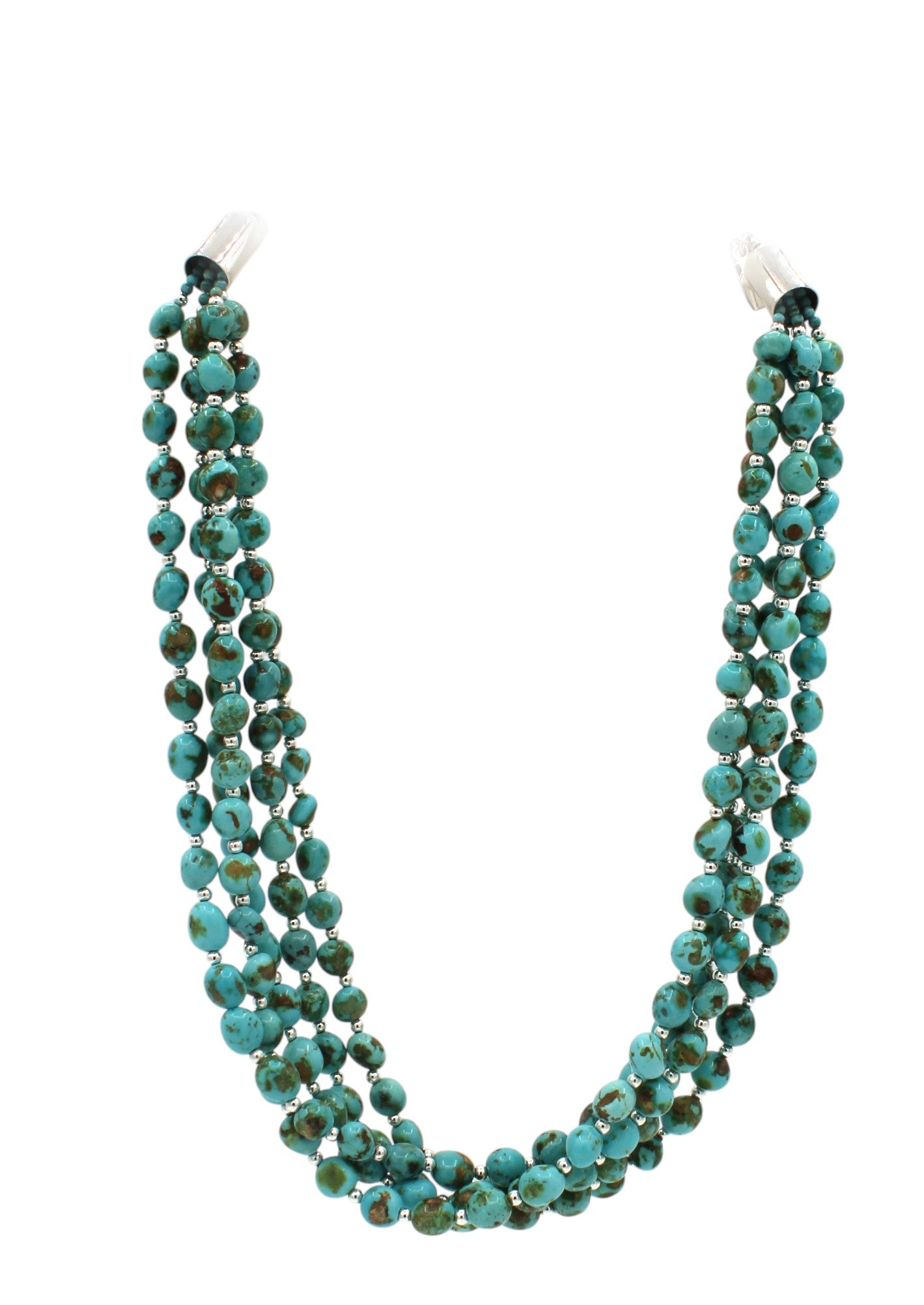 5 Strand Sonoran Gold Turquoise Necklace-Jewelry-Artie Yellowhorse-Sorrel Sky Gallery
