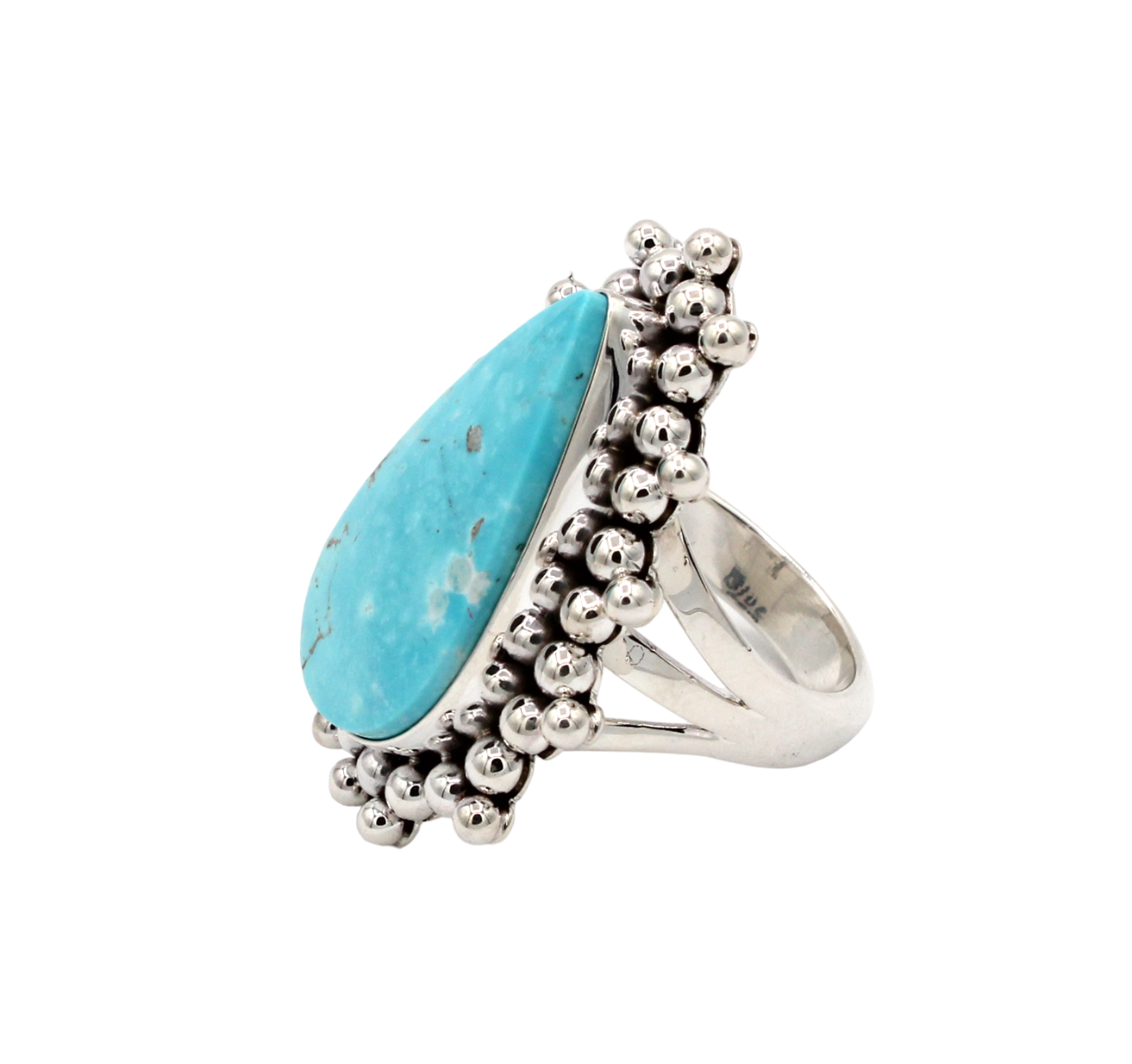 Blue Gem Turquoise Ring-Jewelry-Artie Yellowhorse-Sorrel Sky Gallery