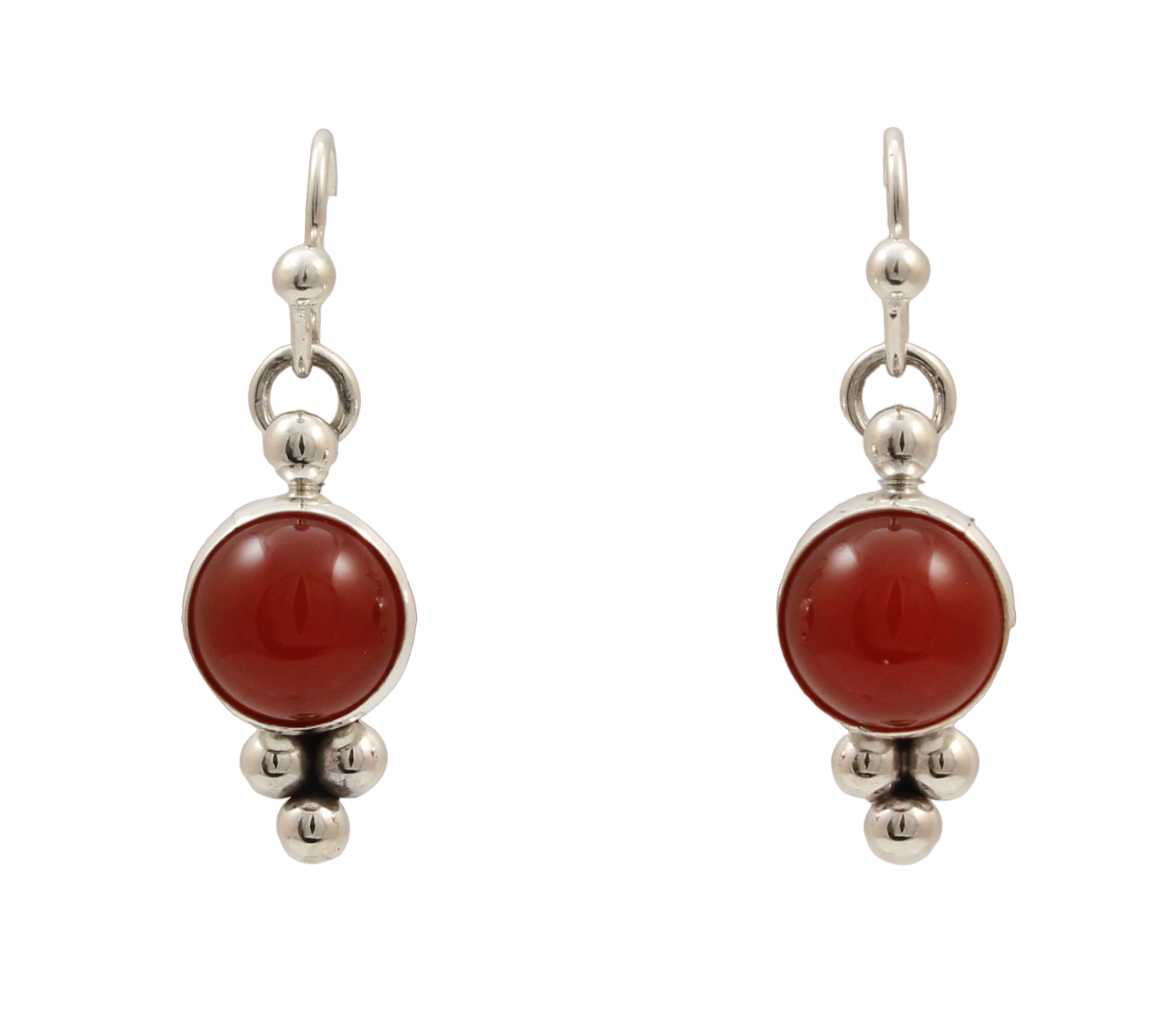 Carnelian Drop Earrings-Jewelry-Artie Yellowhorse-Sorrel Sky Gallery