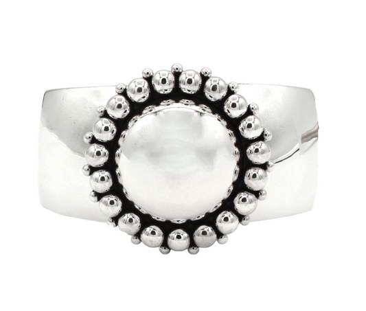 Dots Design Cuff Bracelet-Jewelry-Artie Yellowhorse-Sorrel Sky Gallery