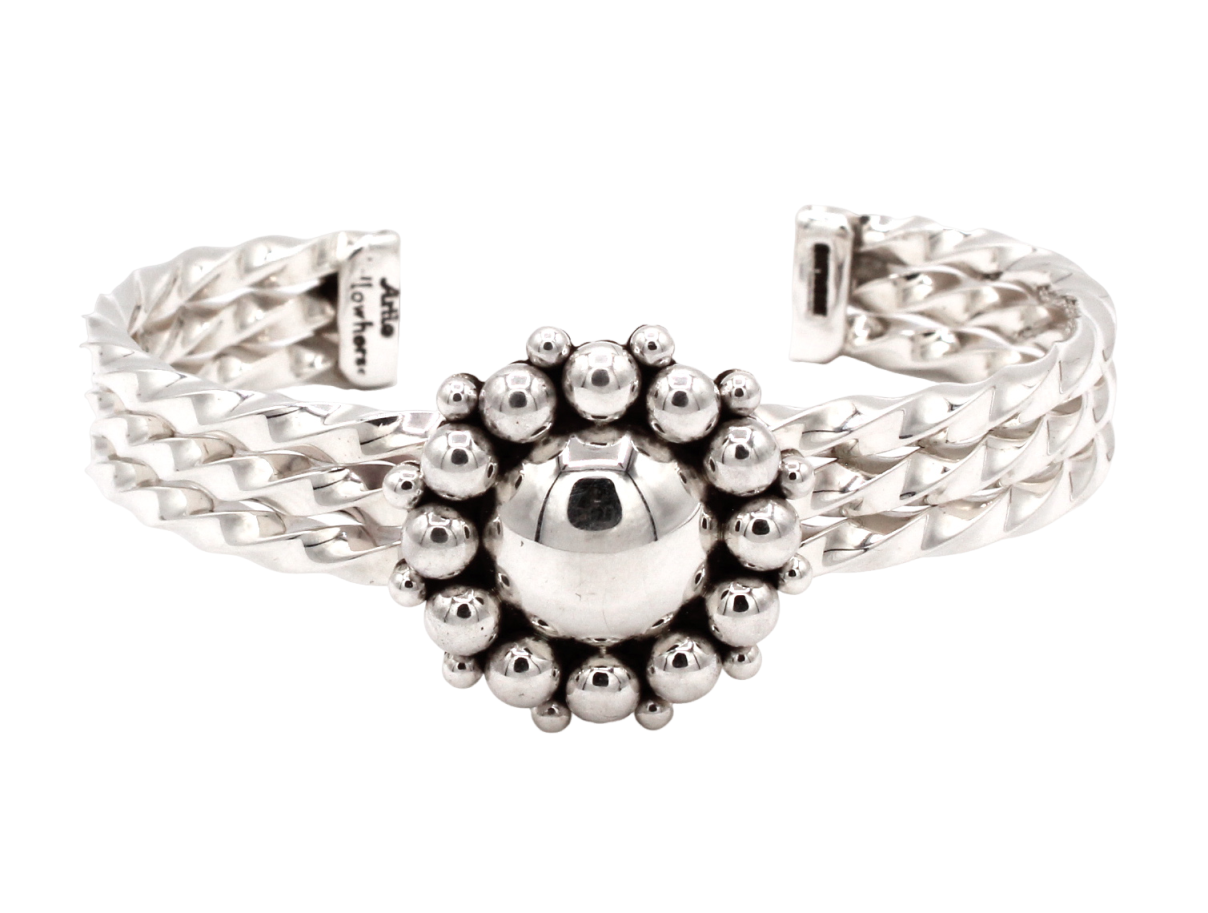 Dots and Twists Cuff Bracelet-Jewelry-Artie Yellowhorse-Sorrel Sky Gallery