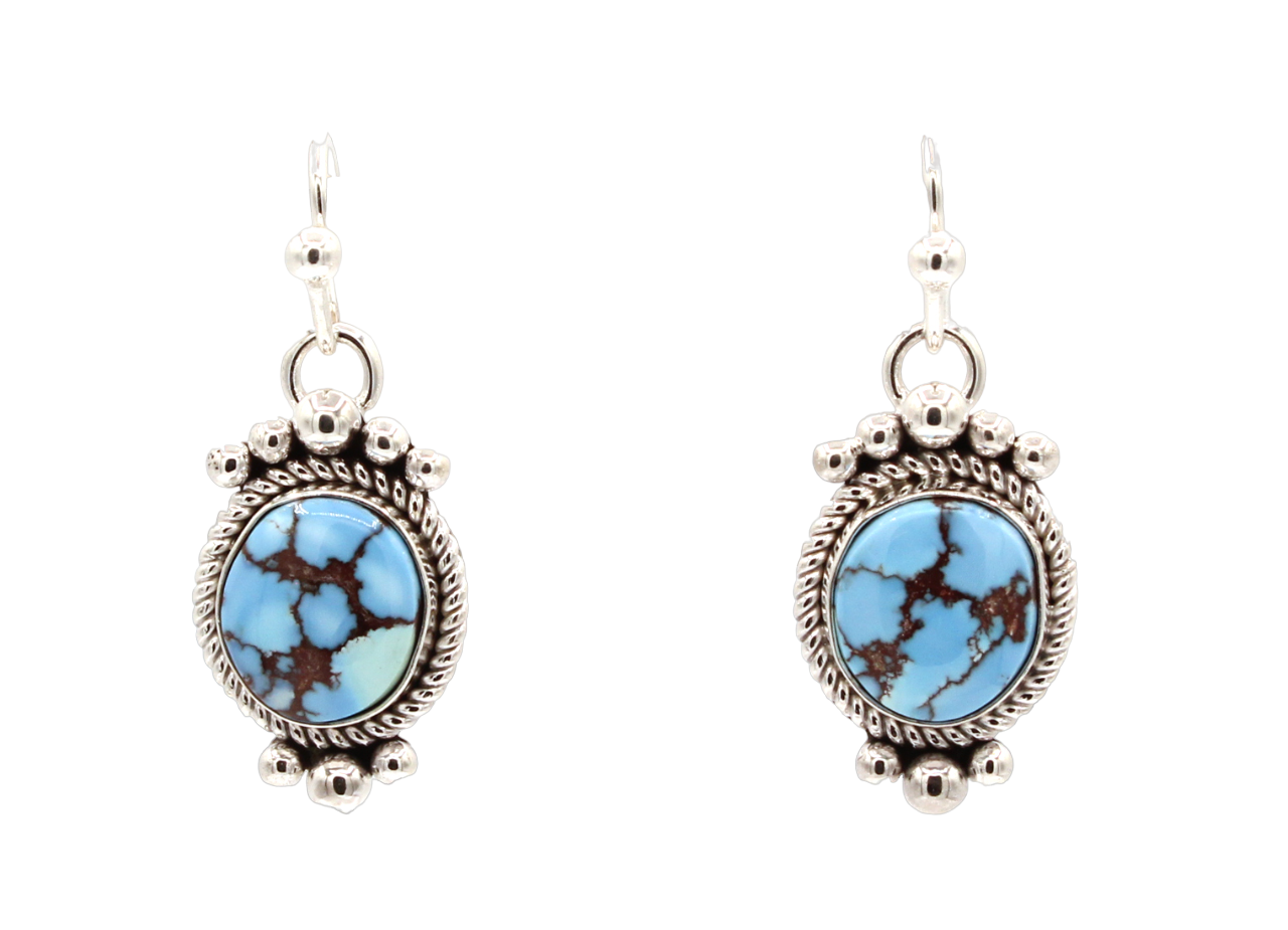 Golden Hills Turquoise Drop Earrings-Jewelry-Artie Yellowhorse-Sorrel Sky Gallery