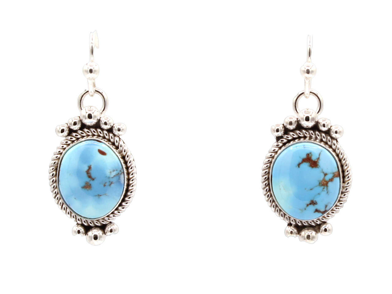 Golden Hills Turquoise Drop Earrings-Jewelry-Artie Yellowhorse-Sorrel Sky Gallery