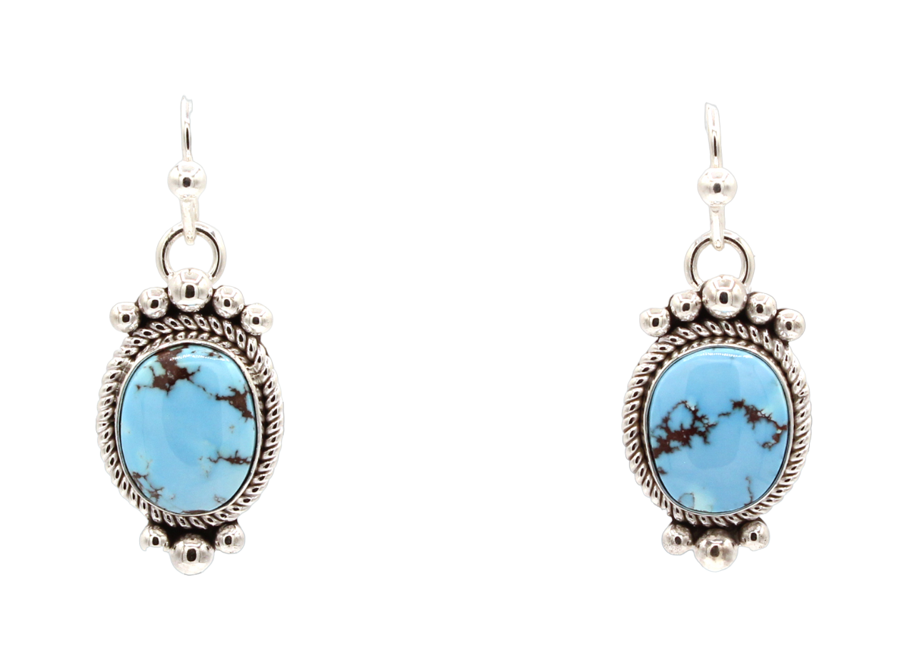 Golden Hills Turquoise Drop Earrings-Jewelry-Artie Yellowhorse-Sorrel Sky Gallery