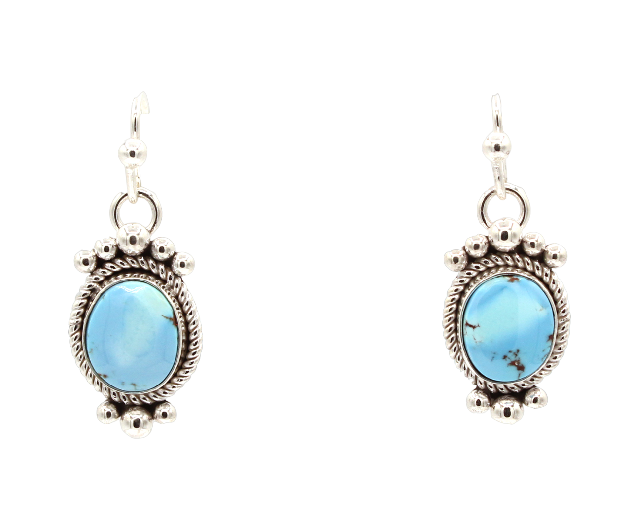 Golden Hills Turquoise Drop Earrings-Jewelry-Artie Yellowhorse-Sorrel Sky Gallery