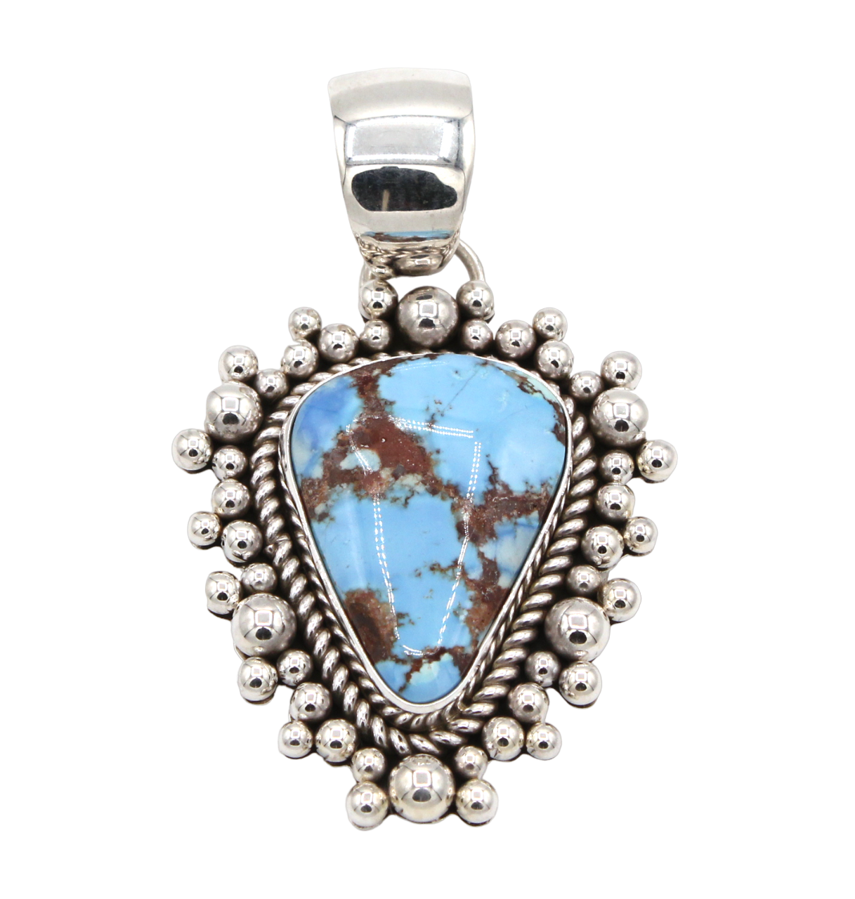 Golden Hills Turquoise Pendant-Jewelry-Artie Yellowhorse-Sorrel Sky Gallery