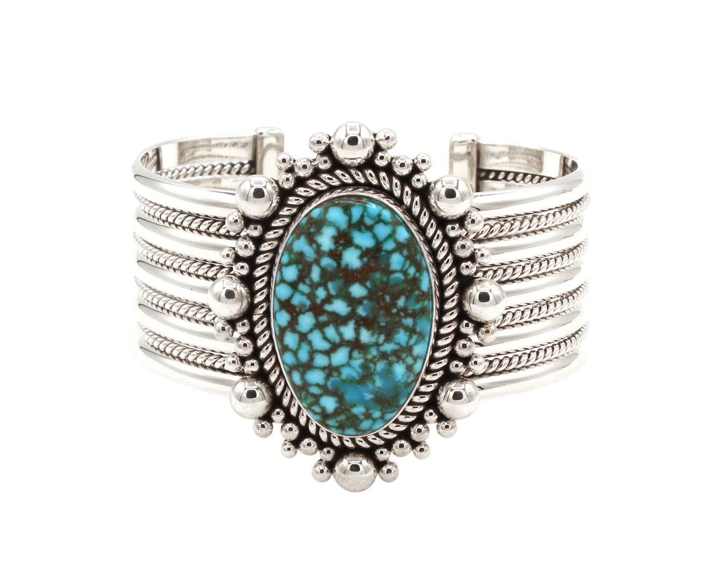 Kingman Cuff Bracelet-Jewelry-Artie Yellowhorse-Sorrel Sky Gallery