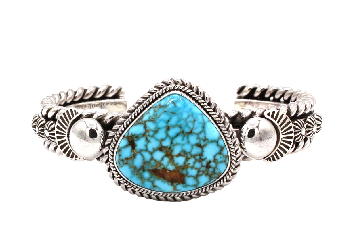 Kingman Cuff Bracelet-Jewelry-Artie Yellowhorse-Sorrel Sky Gallery