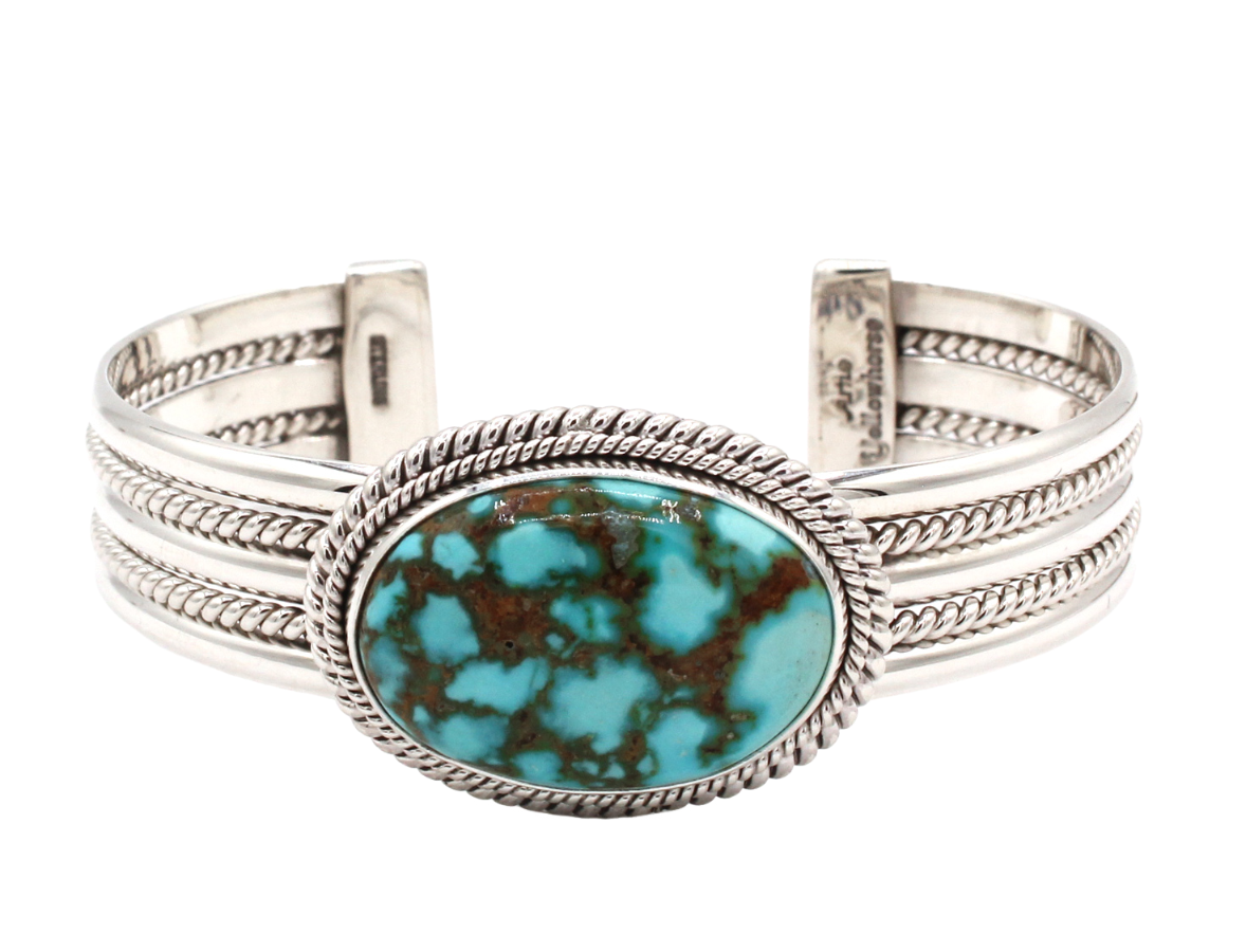 Kingman Cuff Bracelet-Jewelry-Artie Yellowhorse-Sorrel Sky Gallery