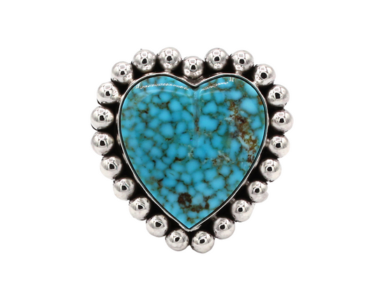 Kingman Heart Ring-Jewelry-Artie Yellowhorse-Sorrel Sky Gallery