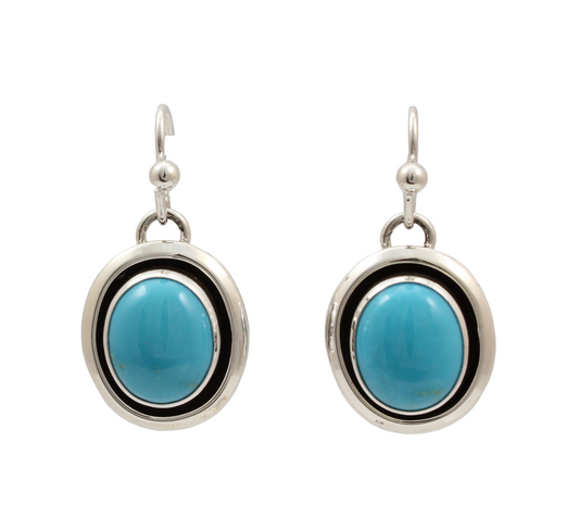 Kingman Shadowbox Drop Earrings-Jewelry-Artie Yellowhorse-Sorrel Sky Gallery
