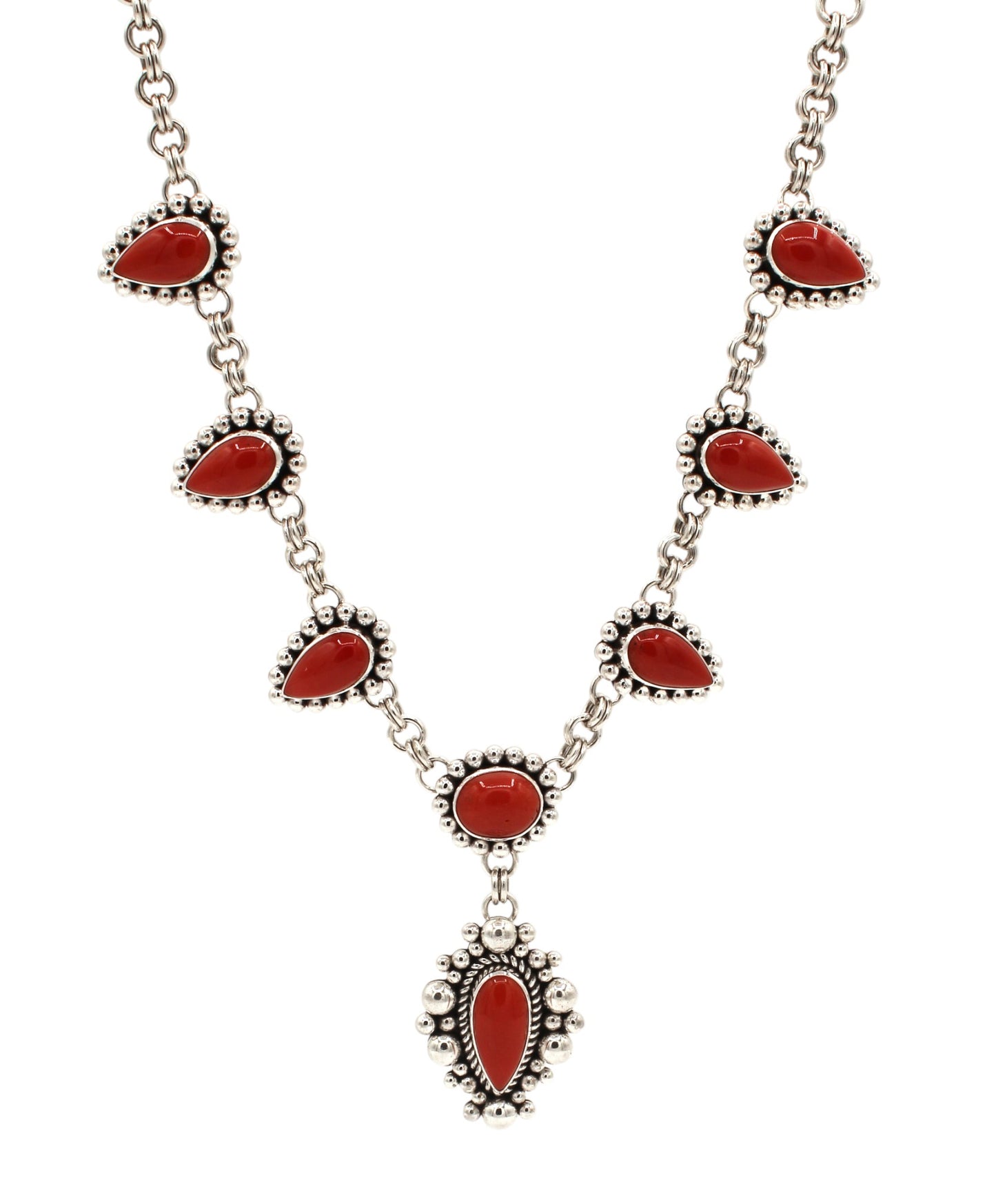 Mediterranean Coral Necklace-Jewelry-Artie Yellowhorse-Sorrel Sky Gallery