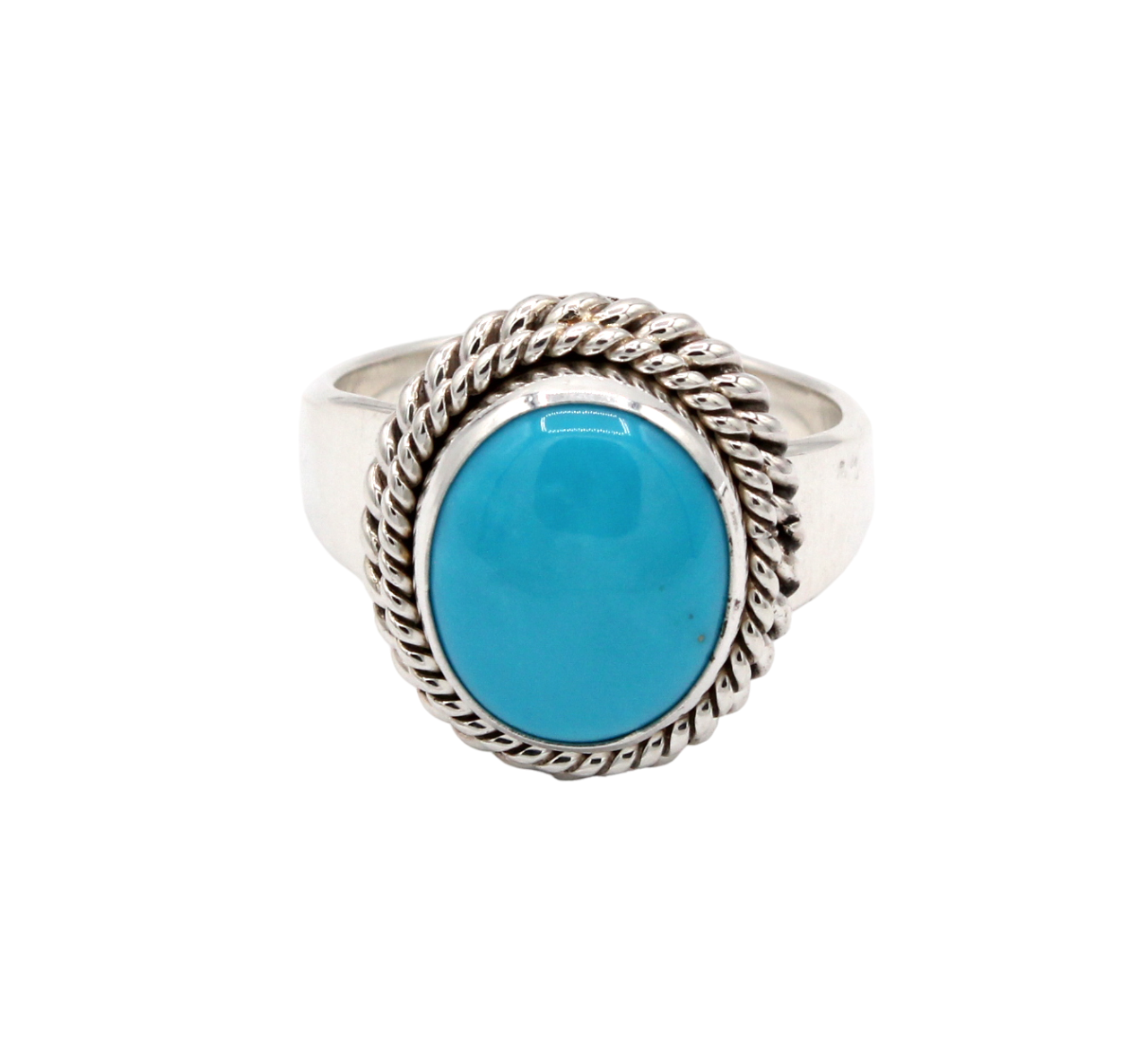 Oval Kingman Ring-Jewelry-Artie Yellowhorse-Sorrel Sky Gallery