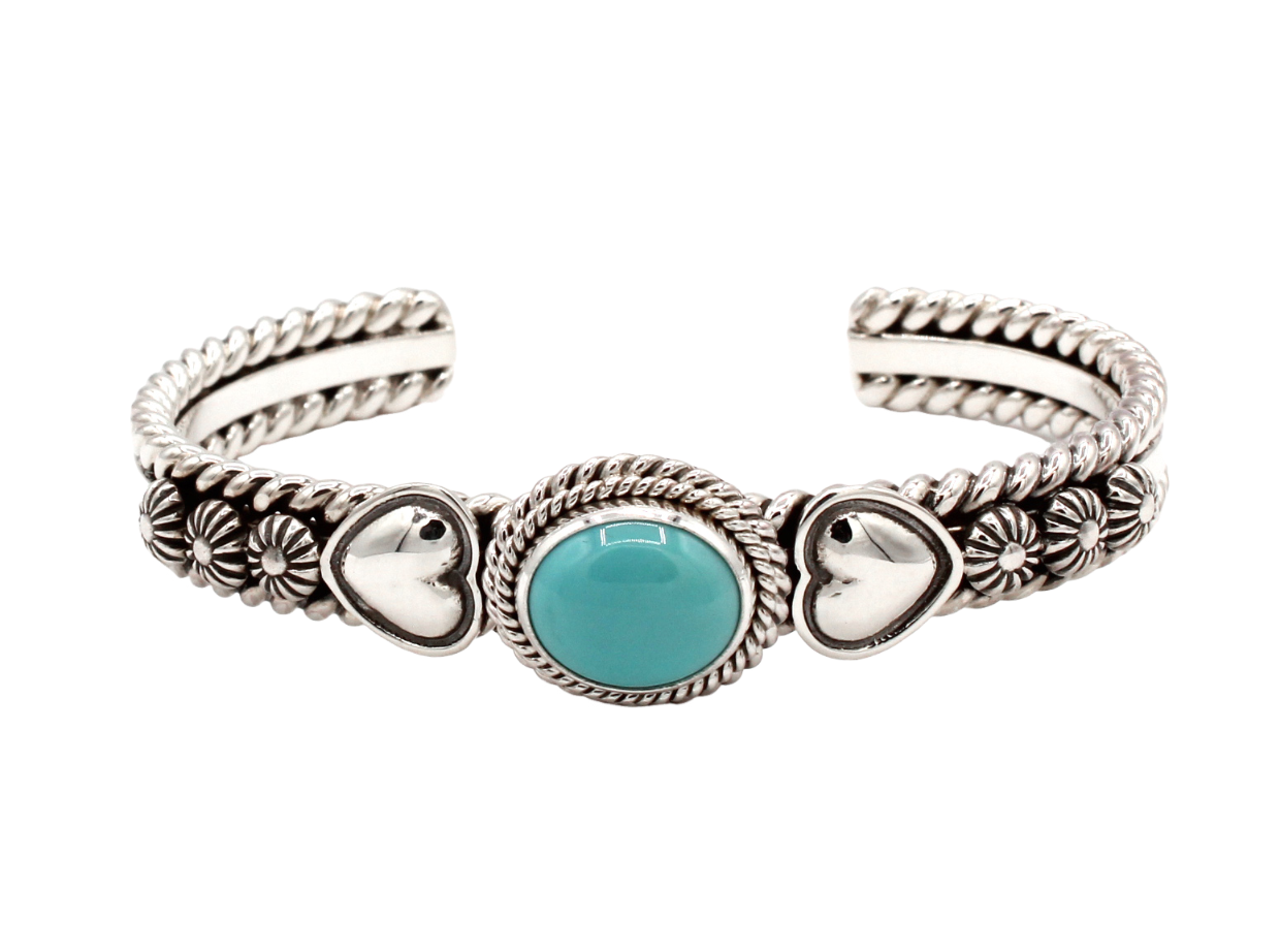 Sleeping Beauty Cuff Bracelet-Jewelry-Artie Yellowhorse-Sorrel Sky Gallery