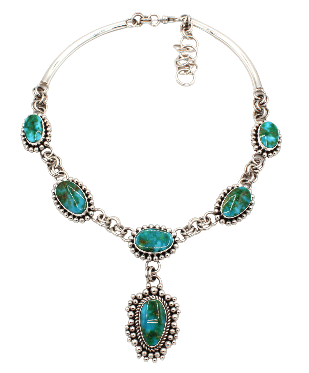 Sonoran Gold Six Stone Link Necklace-Jewelry-Artie Yellowhorse-Sorrel Sky Gallery