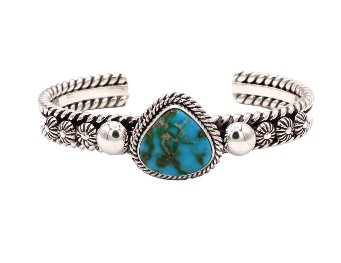 Sonoran Gold Turquoise Cuff Bracelet-Jewelry-Artie Yellowhorse-Sorrel Sky Gallery