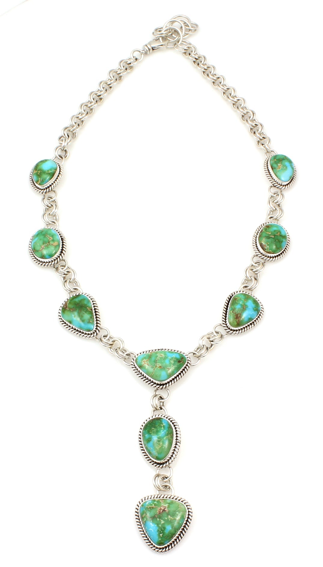 Sonoran Gold Turquoise Y Necklace-Jewelry-Artie Yellowhorse-Sorrel Sky Gallery