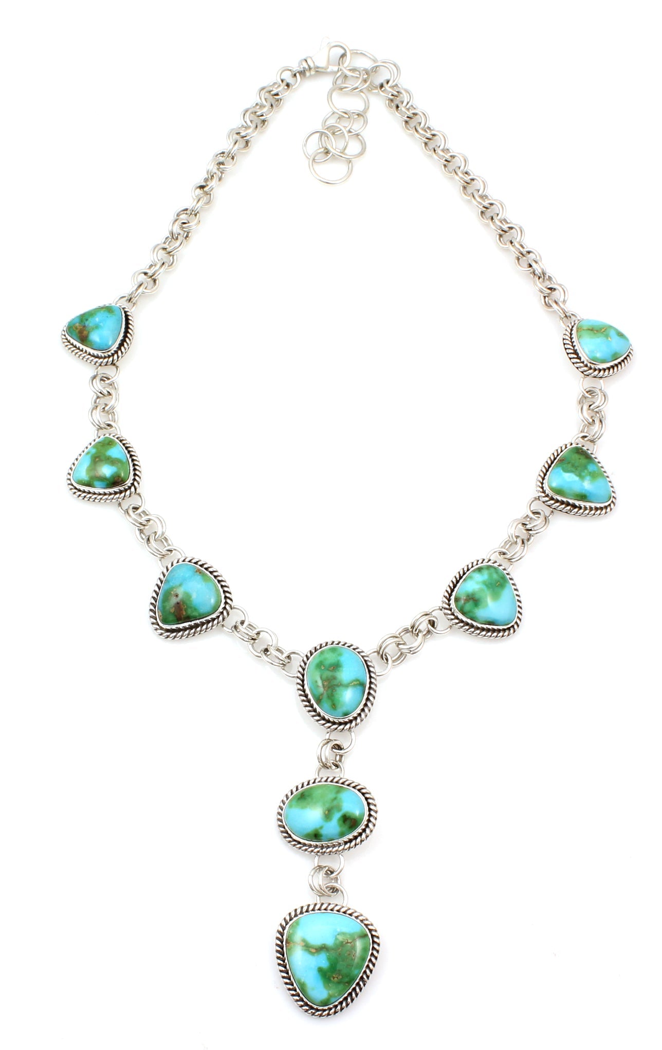 Sonoran Gold Turquoise Y Necklace-Jewelry-Artie Yellowhorse-Sorrel Sky Gallery