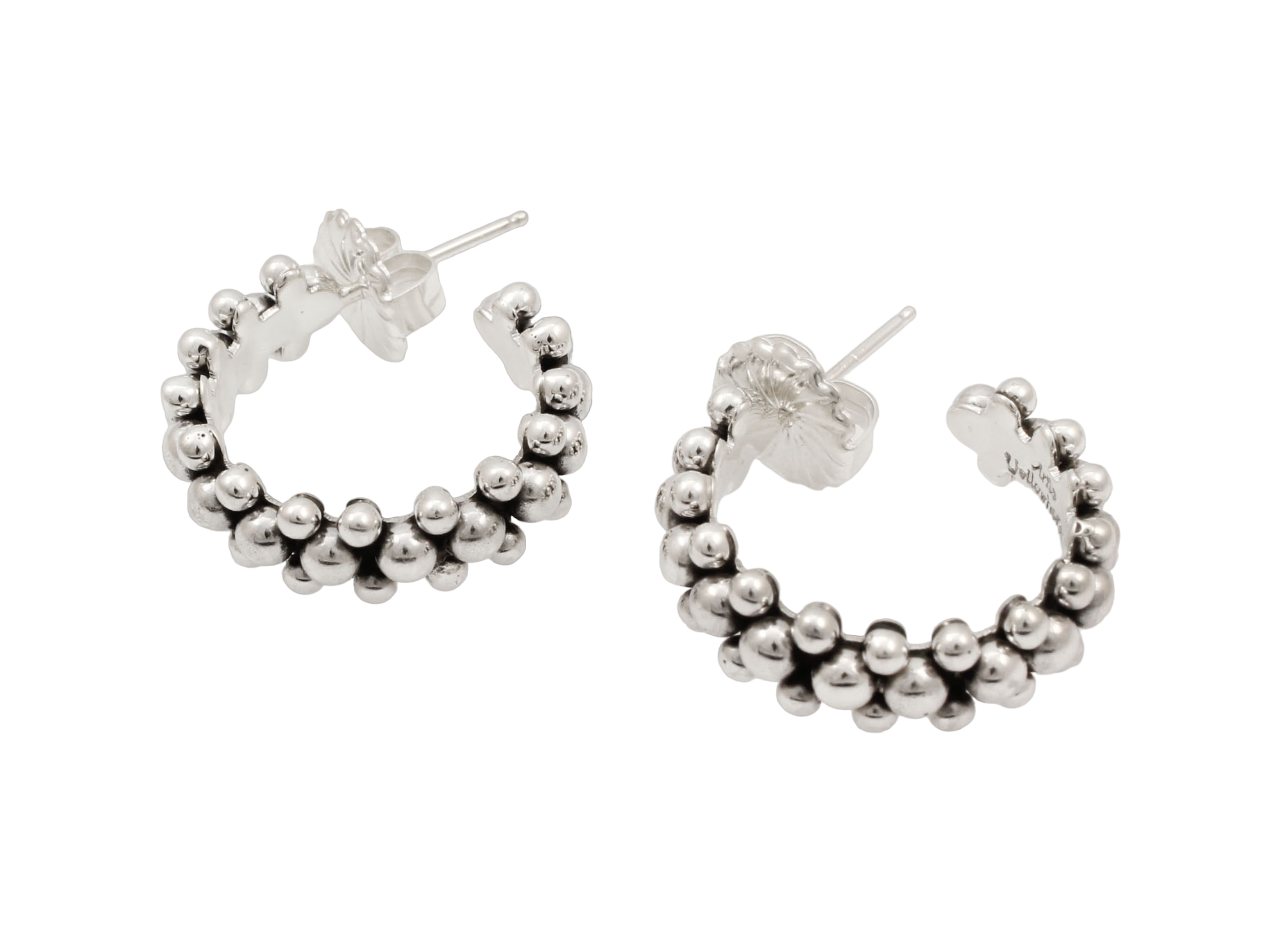 Sterling Silver Hoops-Jewelry-Artie Yellowhorse-Sorrel Sky Gallery
