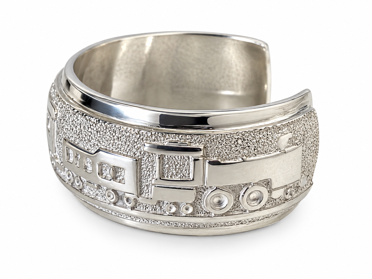 All Metal Train Bracelet