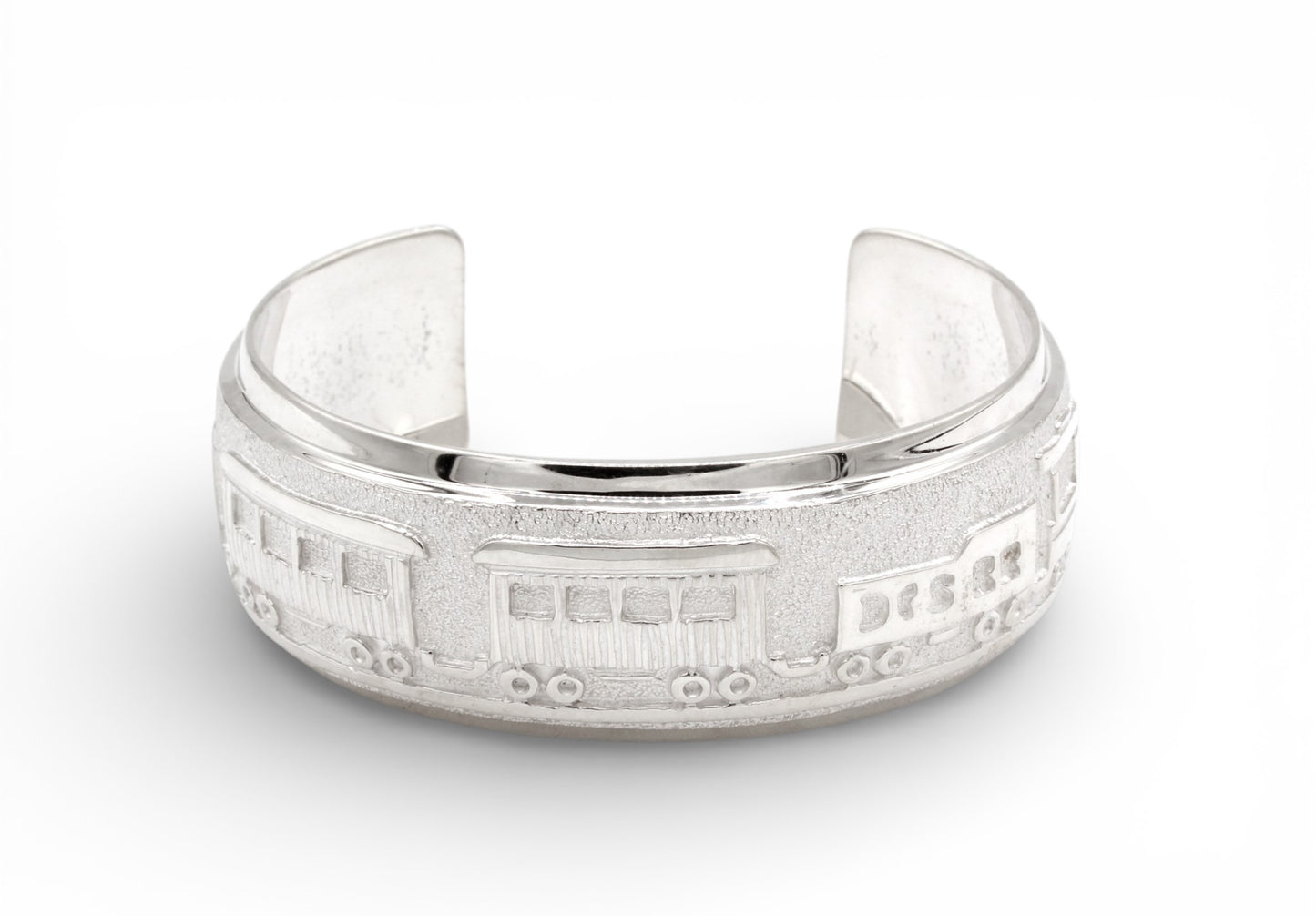 All Metal Train Cuff Bracelet-Jewelry-Ben Nighthorse-Sorrel Sky Gallery