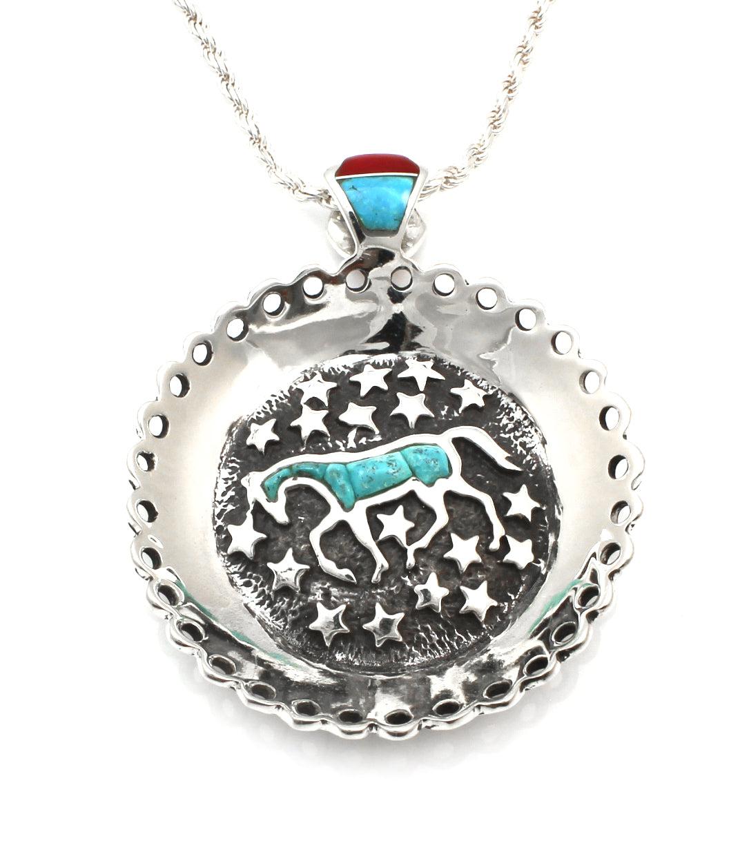 Horses In Your Dreams Pendant-Jewelry-Ben Nighthorse-Sorrel Sky Gallery