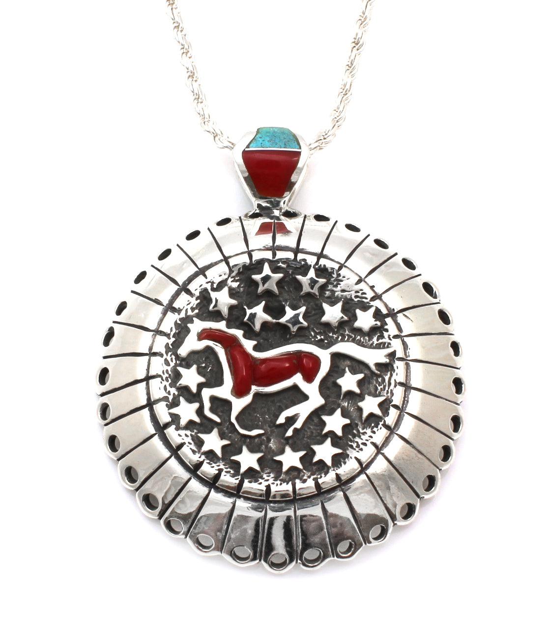 Horses In Your Dreams Pendant-Jewelry-Ben Nighthorse-Sorrel Sky Gallery