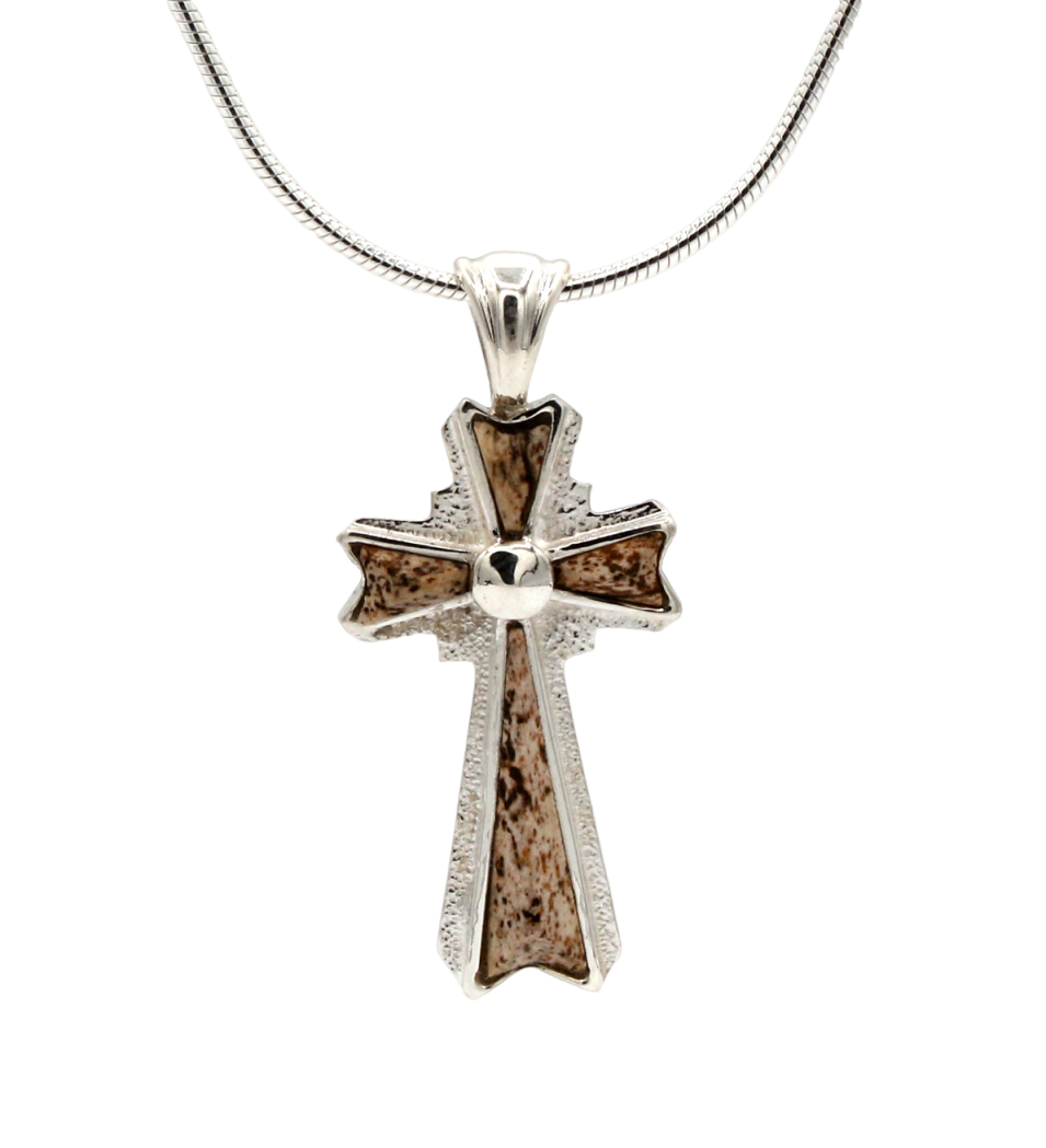 Inlay Cross Pendant-Jewelry-Ben Nighthorse-Sorrel Sky Gallery