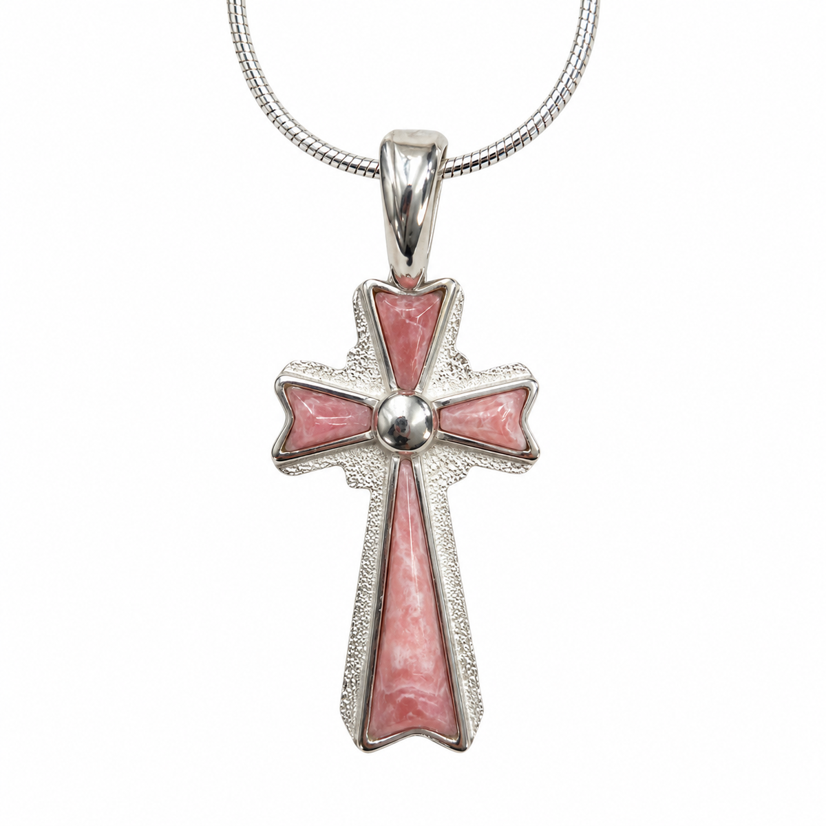 Inlay Cross Pendant-Jewelry-Ben Nighthorse-Sorrel Sky Gallery