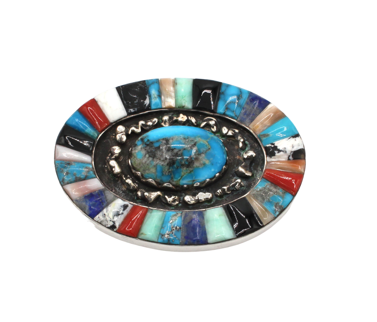 Oval of Oval Vintage Buckle-Jewelry-Ben Nighthorse-Sorrel Sky Gallery