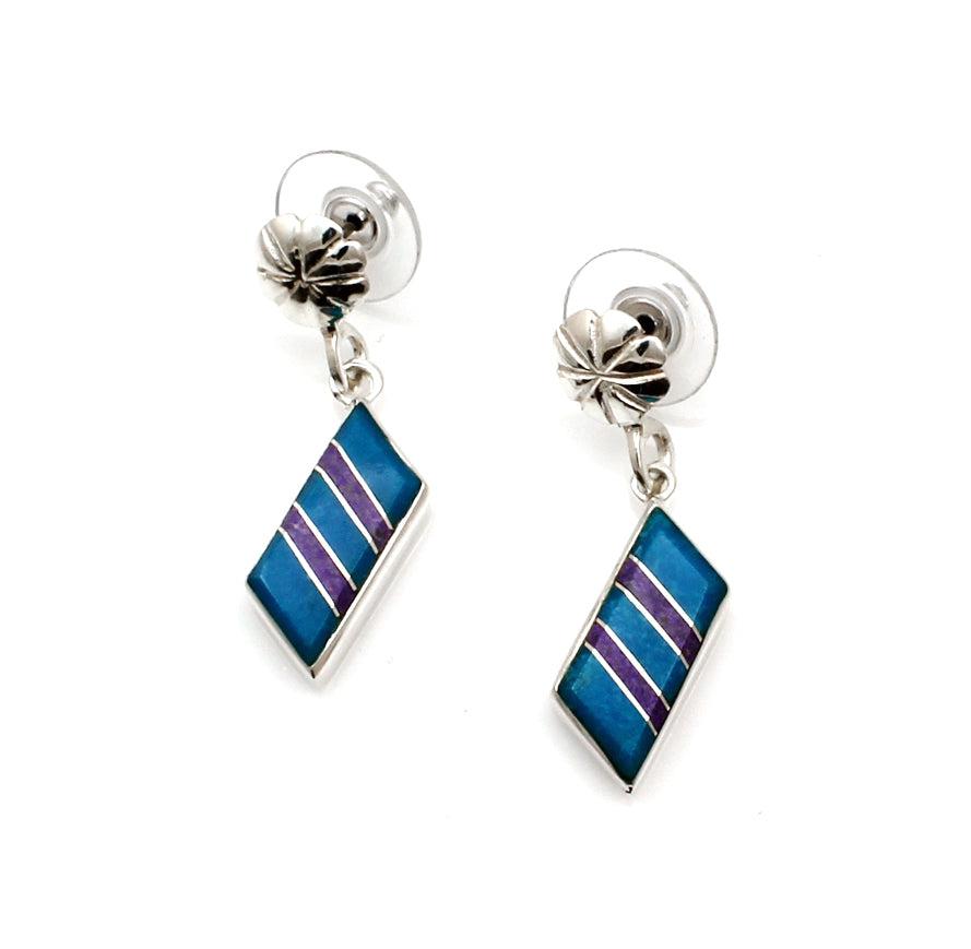 Parallelogram Inlay Earrings