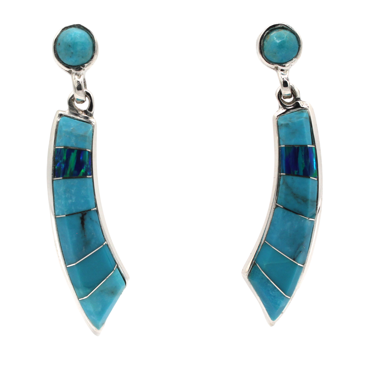 Rainbow Earrings-Jewelry-Ben Nighthorse-Sorrel Sky Gallery