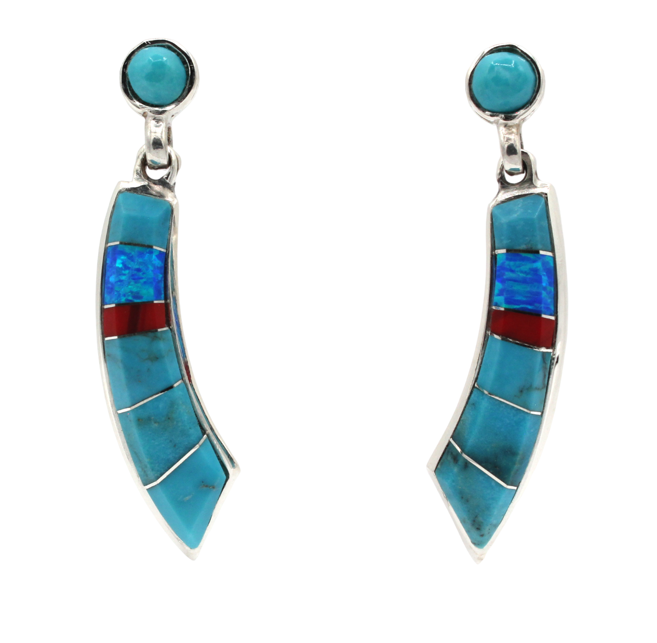 Rainbow Earrings-Jewelry-Ben Nighthorse-Sorrel Sky Gallery