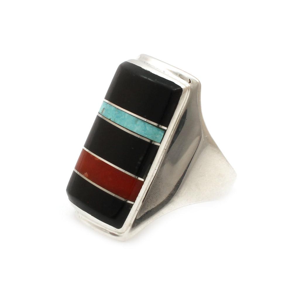 Rectangular Top Inlay Ring