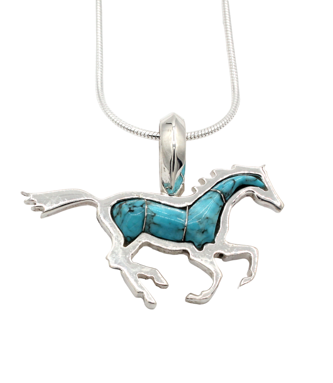 Running Horse Pendant-Jewelry-Ben Nighthorse-Sorrel Sky Gallery