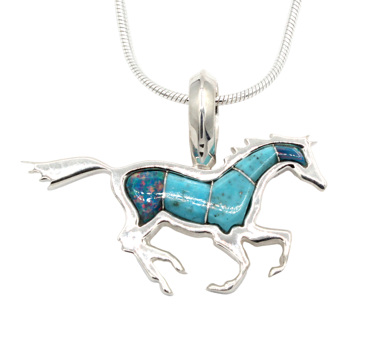 Running Horse Pendant-Jewelry-Ben Nighthorse-Sorrel Sky Gallery