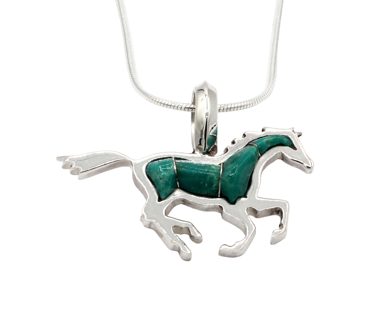 Running Horse Pendant-Jewelry-Ben Nighthorse-Sorrel Sky Gallery