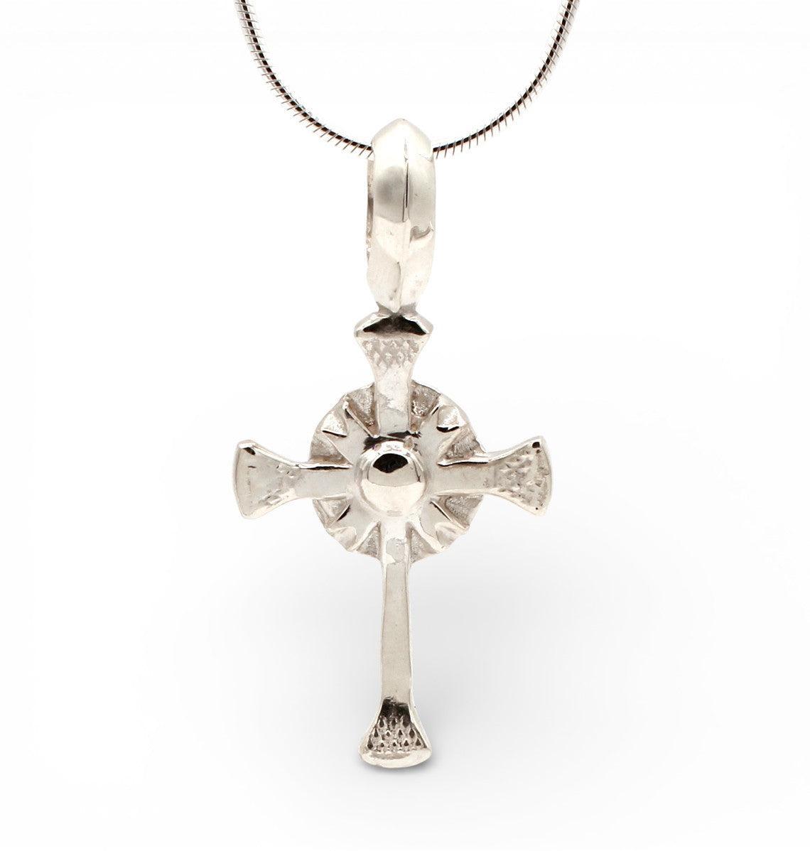 Small Horse Nail Cross Pendant-Jewelry-Ben Nighthorse-Sorrel Sky Gallery