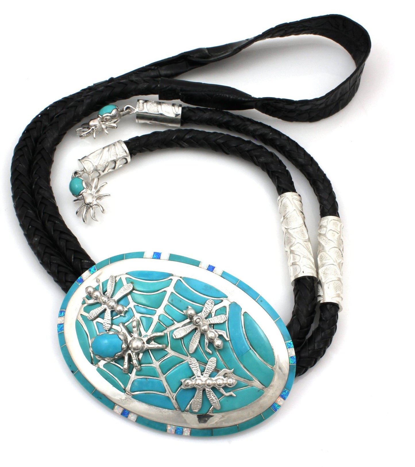 Spider Web Bolo Tie