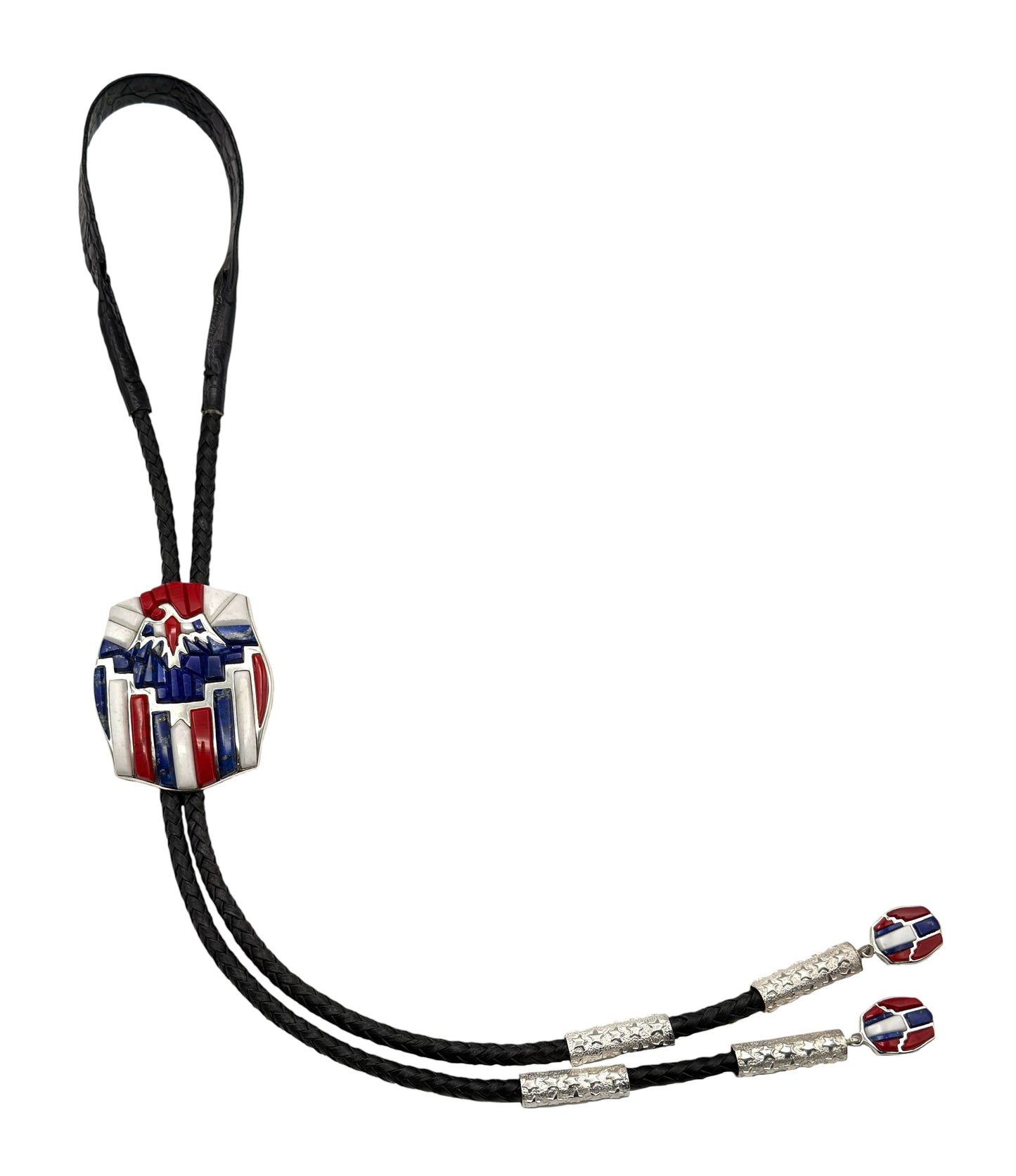 Spirit of America Bolo Tie-Jewelry-Ben Nighthorse-Sorrel Sky Gallery