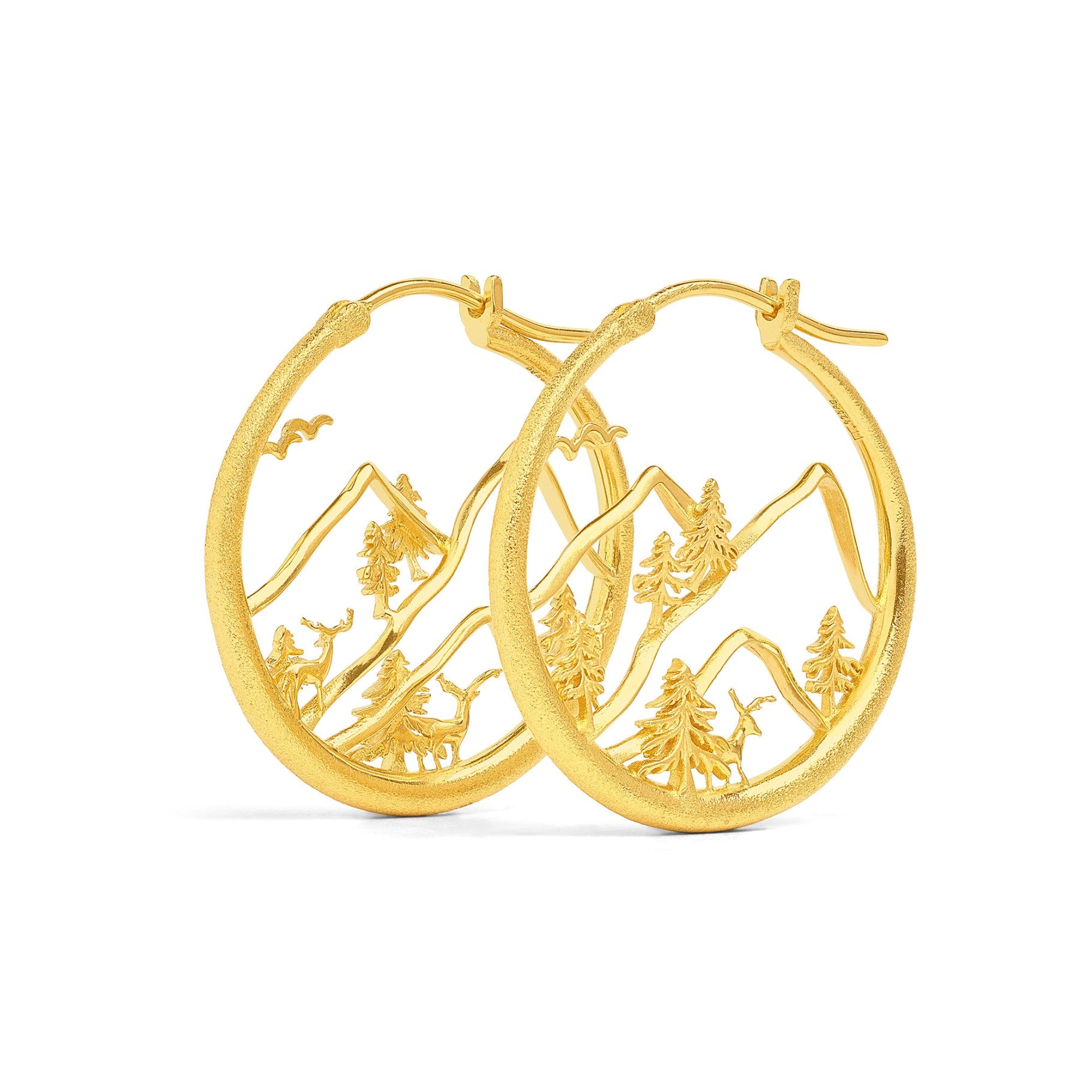 Bergwelt Hoop Earrings-Jewelry-Bernd Wolf-Sorrel Sky Gallery