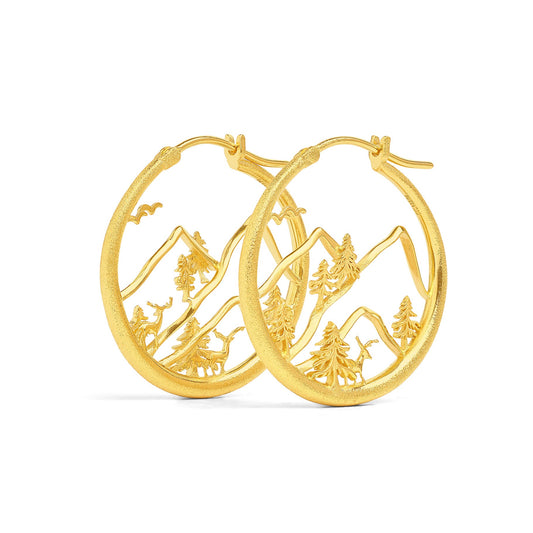 Bergwelt Hoop Earrings-Jewelry-Bernd Wolf-Sorrel Sky Gallery