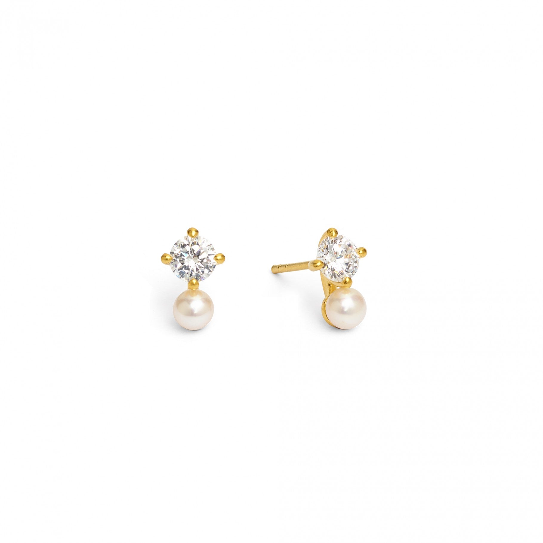 Brinetta stud Freshwater Pearl-Jewelry-Bernd Wolf-Sorrel Sky Gallery