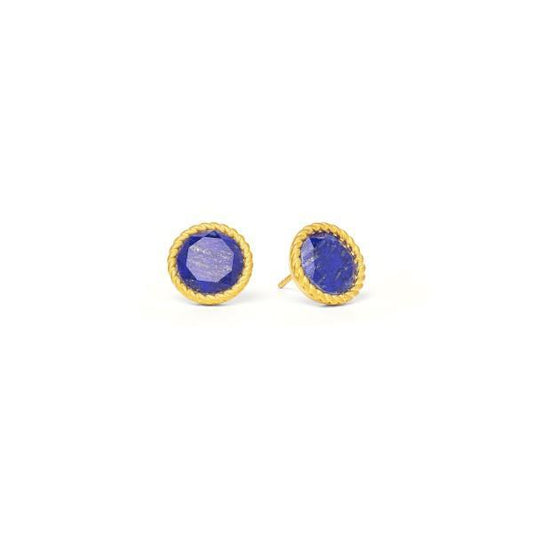 Castiglia Lapis Earrings-Jewelry-Bernd Wolf-Sorrel Sky Gallery