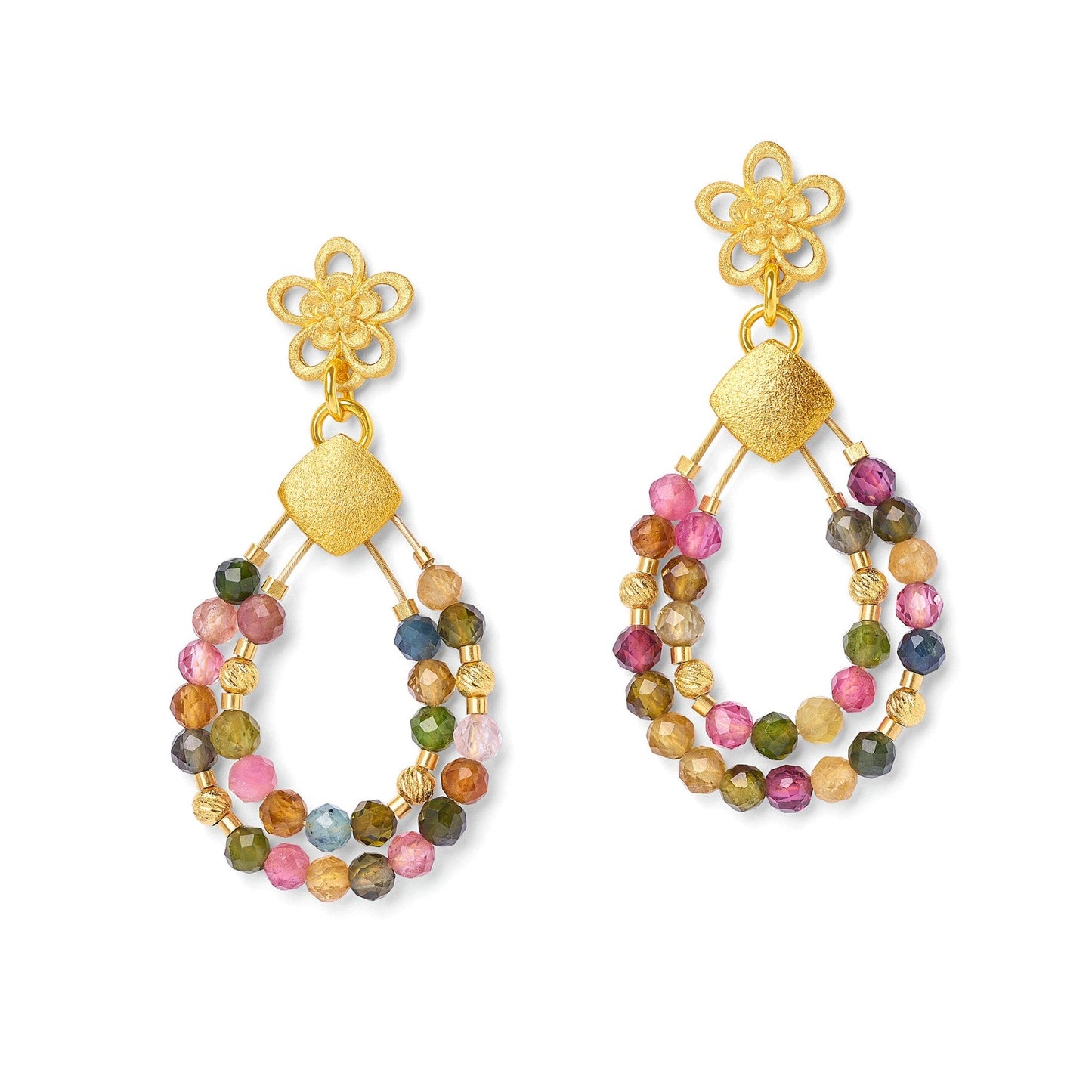 Ceranni Tourmaline Earrings-Jewelry-Bernd Wolf-Sorrel Sky Gallery
